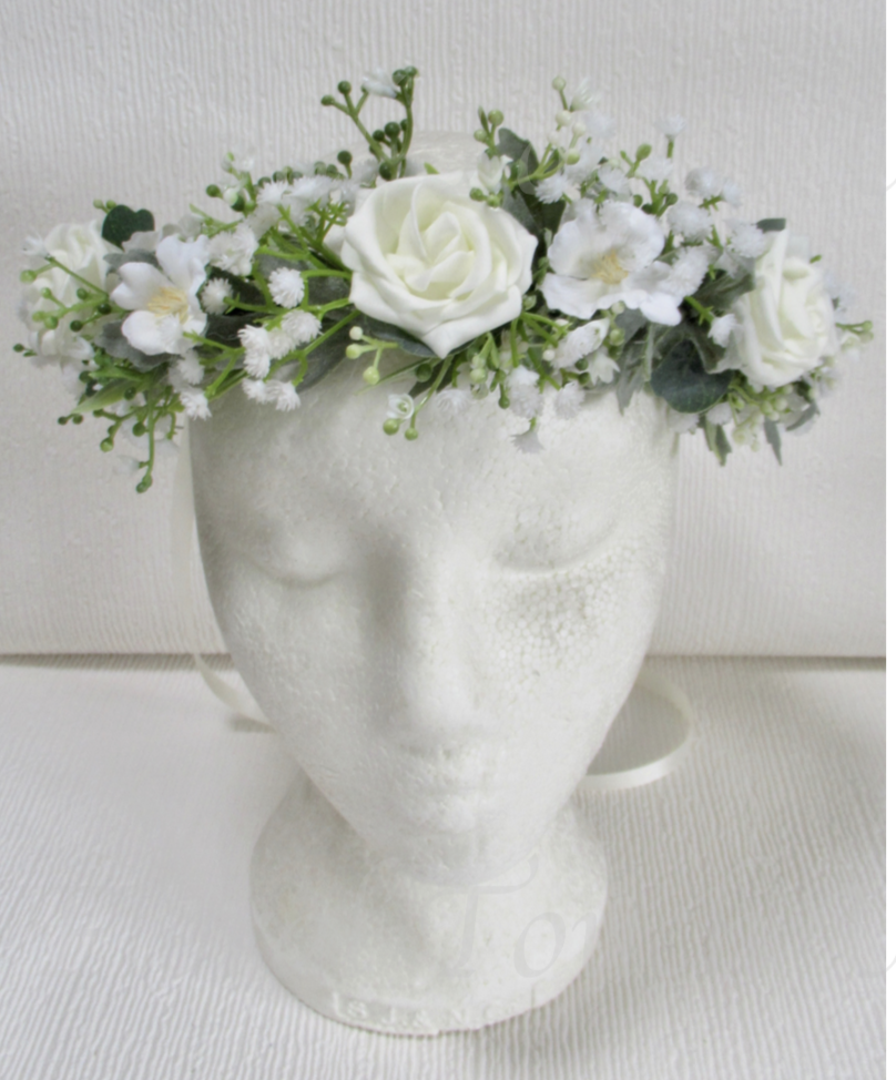 Modern Brides Flower Crown, Bridal Headdress, Bridal Crown, Flower Crown